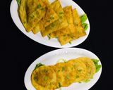 A picture of step 28 of Fateera with hotdog filling.