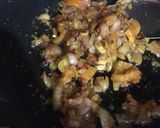A picture of step 3 of Aloo ka bartha.