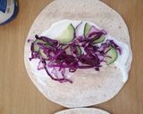 A picture of step 3 of Chicken wraps.