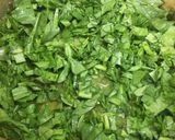 A picture of step 15 of Shola - The blend of Spinach and Lentils.