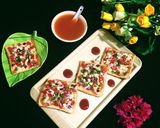 A picture of step 6 of Vegetable Cheese Toast.