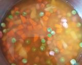 A picture of step 2 of 6 grain khichdi (6 dhan khichdi).