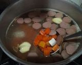 Foto langkah ke 3 dari resep Sop SWT (Sosis Wortel Tahu) & tips wortel tidak langu.