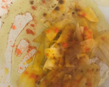 Foto del paso 1 de la receta: Timbal de gallo con pimiento, patata, cebolla y huevo 👩🏻‍🍳