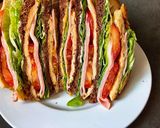 Hình bước làm 6 của món Sandwich Ngàn Lớp Đủ Dinh Dưỡng Cho Bữa Sáng