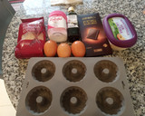 Foto del paso 1 de la receta: Donut o coronas individuales de almendras y chocolate
