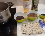 Foto del paso 2 de la receta: Sopa fría de Lentejas con Arroz y Almejas