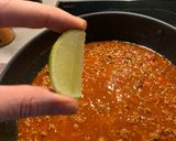 A picture of step 6 of Tony’s Chili con Carne.