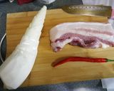 竹筍滷肉的食譜步驟1照片