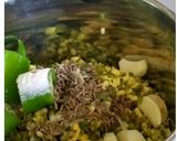 A picture of step 9 of #rainbowweek6 Hariyali Cheela with Apricot sauce.