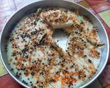 A picture of step 8 of Khatta Dhokla.