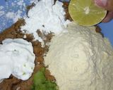 A picture of step 1 of Gola kabab.