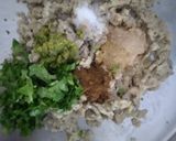 A picture of step 3 of Nendran banana stuffed paratha.