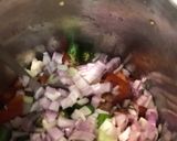 A picture of step 1 of Crispy Nachos Papad Bhel Chat.