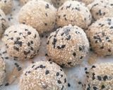 Foto del passaggio 5 della ricetta Polpette di ceci e melanzane su crema di peperoni