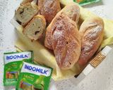 Foto langkah ke 7 dari resep Cranberry Matcha Cheese Bread Tanpa Ulen.