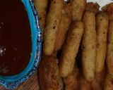 A picture of step 5 of Crispy rava fingers fries.