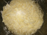 Fainá de queso en licuadora