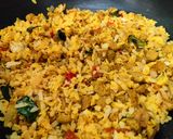 A picture of step 5 of Protein poha.