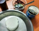 A picture of step 1 of Chocolate sandesh.
