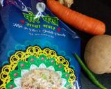 A picture of step 1 of Low-Oil Crispy Samak Rice Cheela for Fasting.