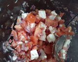 A picture of step 2 of Hariyali paniyaram.