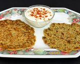 A picture of step 15 of Jowar Lauki (Bottlegourd) Thalipith.
