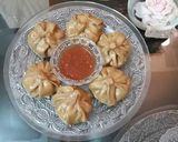 A picture of step 9 of Whole wheat flour Momos with chutney.