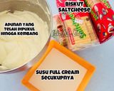 Gambar langkah 2 resipi Cheesekut Unbaked.