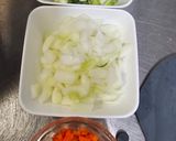 A picture of step 1 of Salmon Fried Rice with Egg.