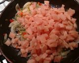 Foto del paso 3 de la receta: Fideos con crema de verdeo y pollo 😉