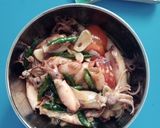 Foto langkah ke 3 dari resep 14.8#43 Cumi Asin Cabai Hijau.