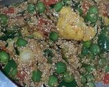 A picture of step 3 of Vegetable Dalia pulaw.