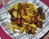 Foto del paso 3 de la receta: Pasta vegana con tempeh y vegetales salteados :)
