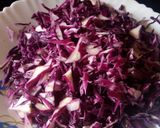A picture of step 3 of Purple cabbage ghanto.