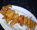 A picture of step 4 of Kathiawari Chips Pakory.