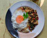 Foto langkah ke 7 dari resep Chicken Pad Kra Pao / Pad Kra Pao Gai 🇹🇭.
