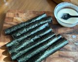 A picture of step 5 of Crispy Chicken Seaweed Rolls.