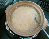 A picture of step 5 of Easy Japanese-Style Egg Rice Porridge for Colds.