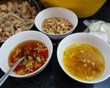 Hình bước làm 2 của món Hoa chuối trộn tôm thịt