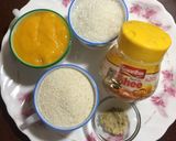 A picture of step 1 of Mango Sheera.