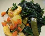 Foto del paso 3 de la receta: Espinacas con patatas al vapor