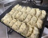 A picture of step 7 of Halal Japanese Gyoza for my friend.