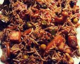 A picture of step 26 of #tiffin box# shahi veg biryani pulao.