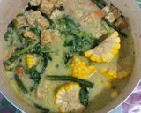 Foto langkah ke 4 dari resep Sayur Lodeh Santan Bening berbagai macam sayur: wortel 🥕,jagung🌽, bayam, kacang panjang.