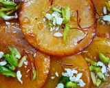 A picture of step 11 of Kesar Malpua.