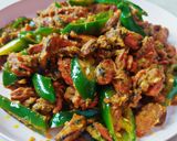 Foto langkah ke 6 dari resep Kerang Kupas Cabe Hijau.