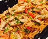 Foto del paso 8 de la receta: Pasta con pollo en crema ligera ("light")