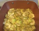 Foto del paso 1 de la receta: Alcachofas con panceta y huevo frito