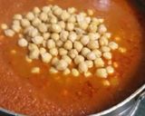 A picture of step 6 of Chole with smily puri.